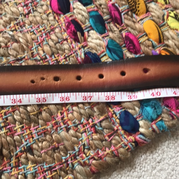 Blue Grass Leather stamped belt banjo guitar - Picture 7 of 8